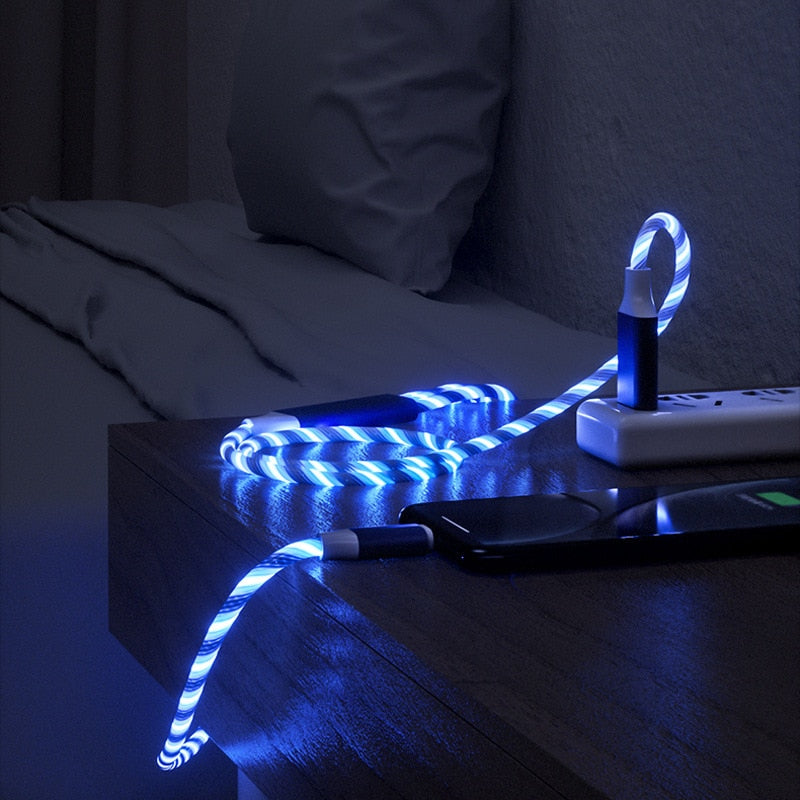 3 IN 1 Glowing LED Light Phone Charger