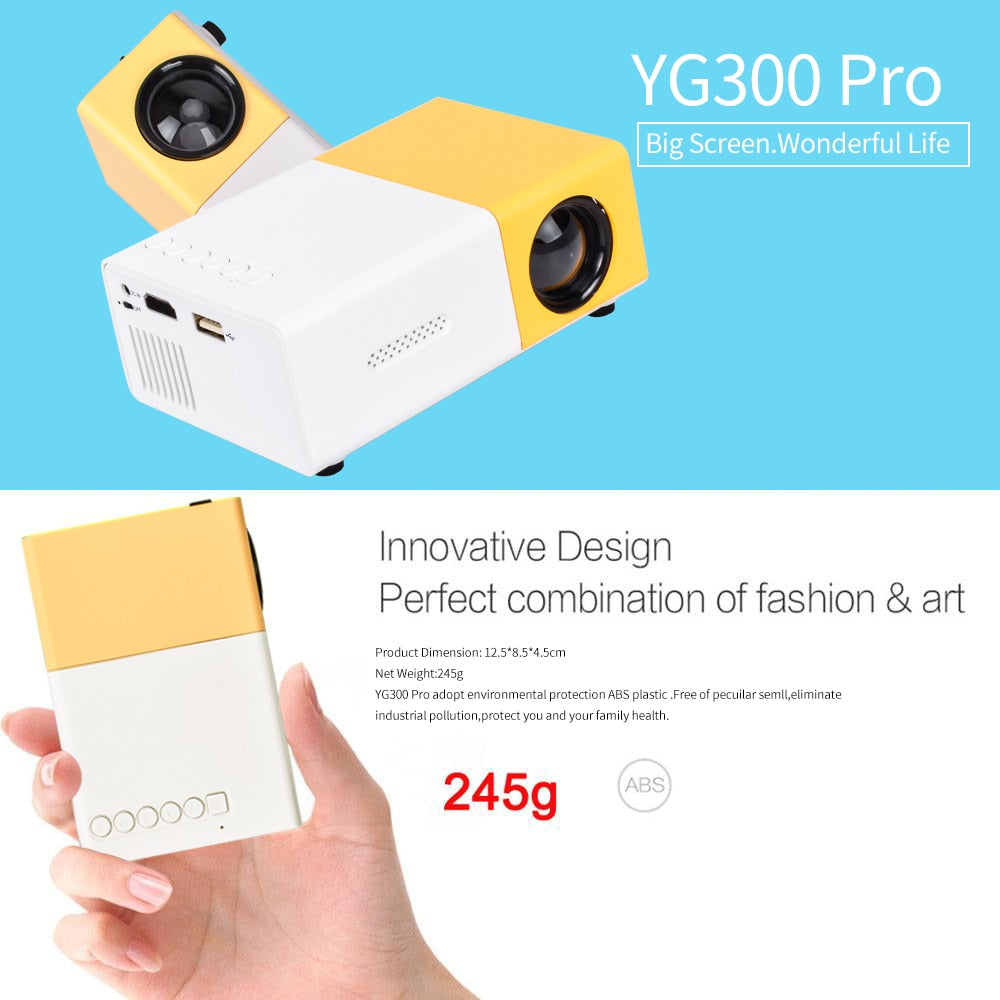 Mini Projector LED Supported 1080P Video Projetor