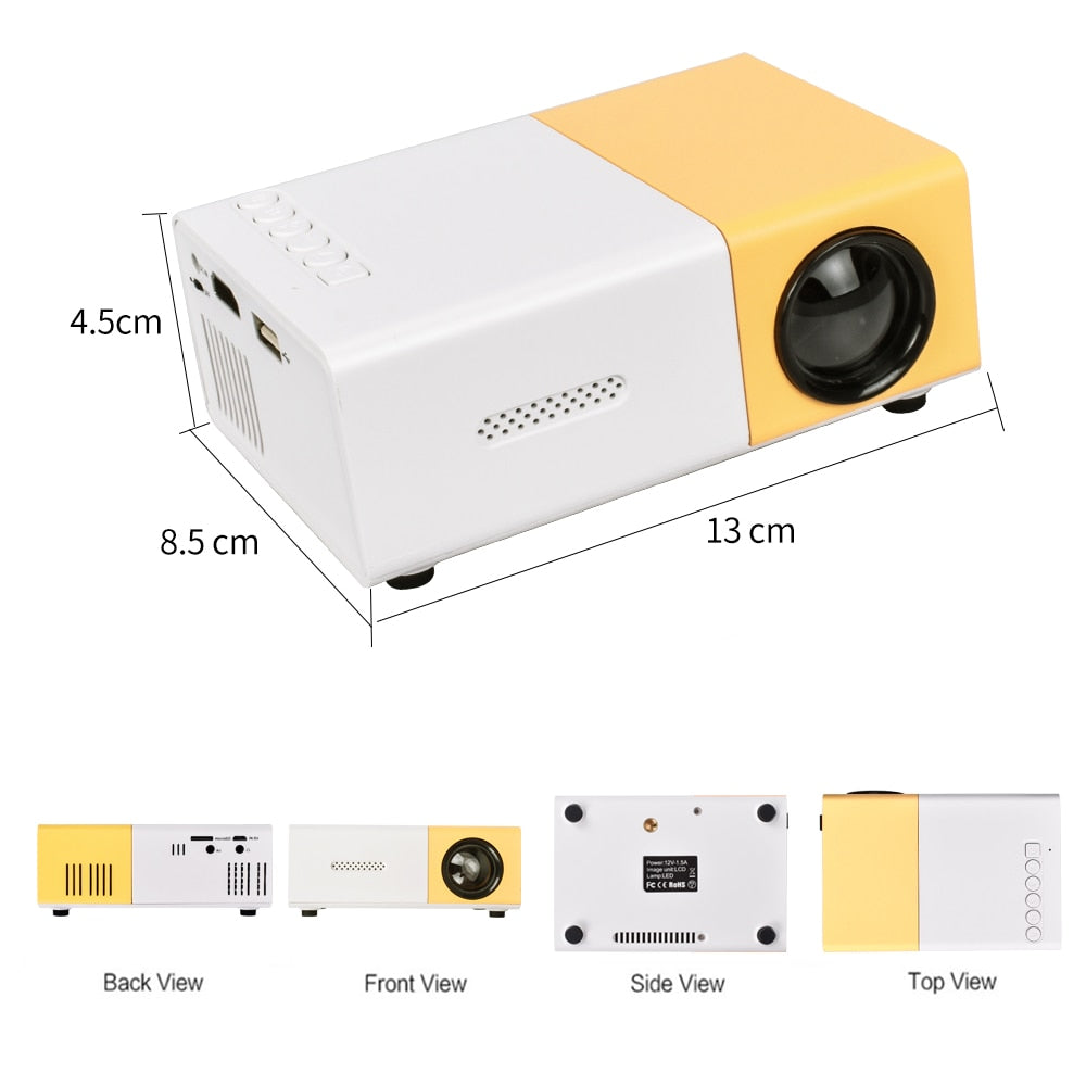 Mini Projector LED Supported 1080P Video Projetor